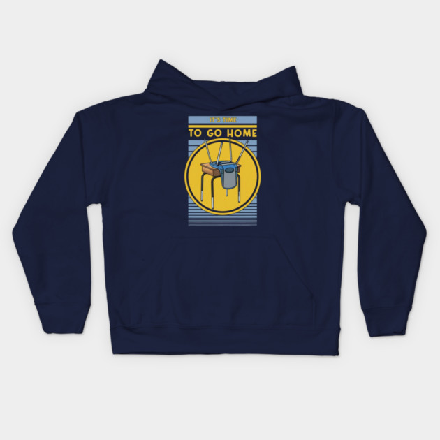 Time To Go Home Kids Hoodie by Litehouse Tees