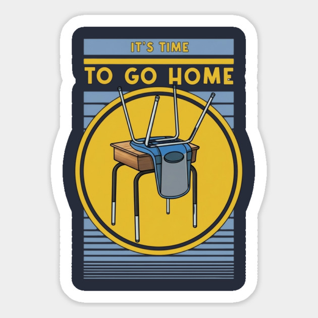 Time To Go Home Magnet by Litehouse Tees