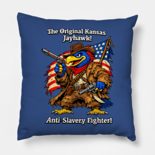 Original Kansas Jayhawk – Anti-Slavery Fighter Pillow