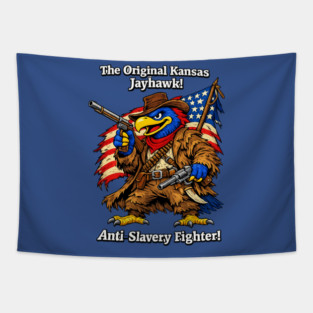 Original Kansas Jayhawk – Anti-Slavery Fighter Tapestry