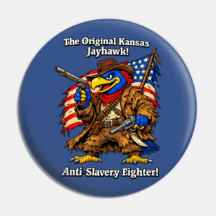 Original Kansas Jayhawk – Anti-Slavery Fighter Pin