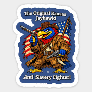 Original Kansas Jayhawk – Anti-Slavery Fighter Magnet