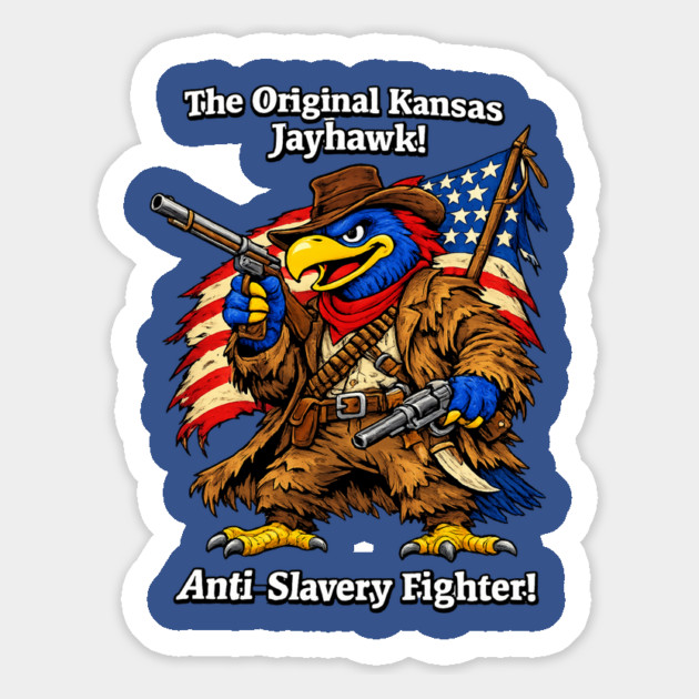Original Kansas Jayhawk – Anti-Slavery Fighter Magnet by CrazyGirl