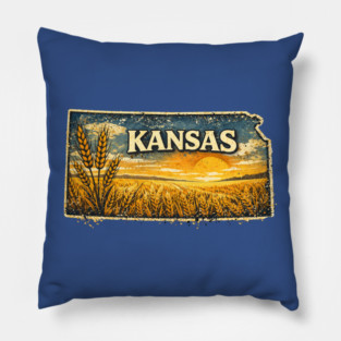Kansas – The Wheat State Pillow
