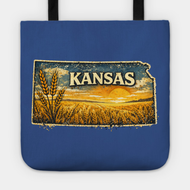 Kansas – The Wheat State Tote by CrazyGirl