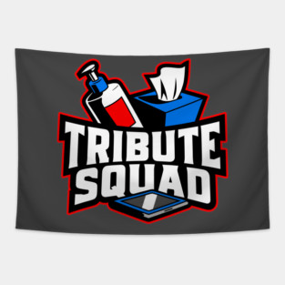 Tribute Squad Lotion Tissue Tablet Funny Adult Humor Tapestry