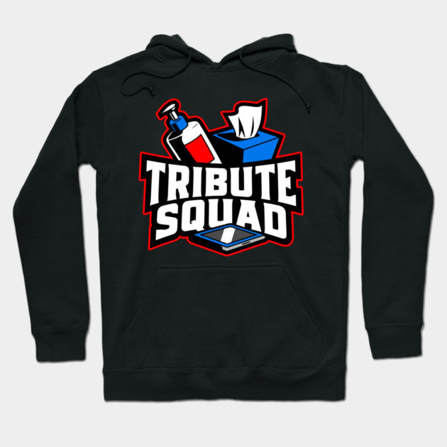 Tribute Squad Lotion Tissue Tablet Funny Adult Humor Hoodie by belownormal
