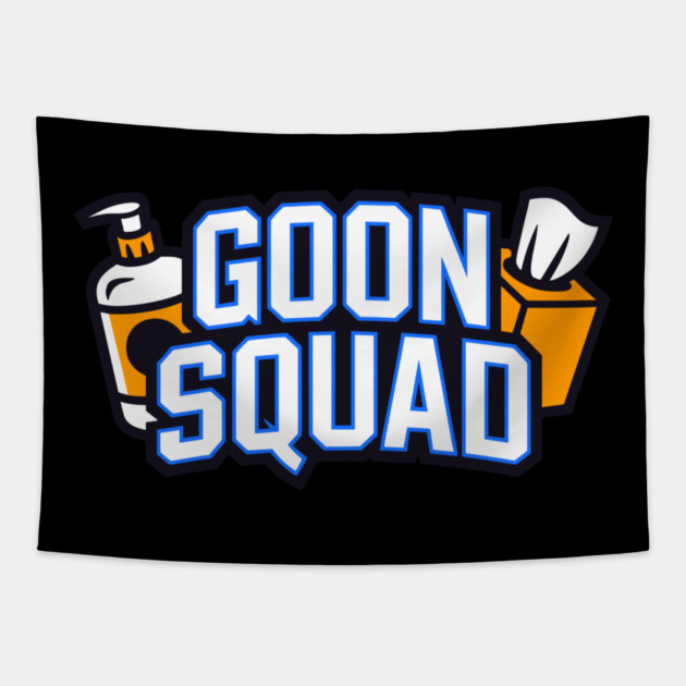 Goon Squad Lotion Tissue Funny Adult Humor Tapestry by belownormal