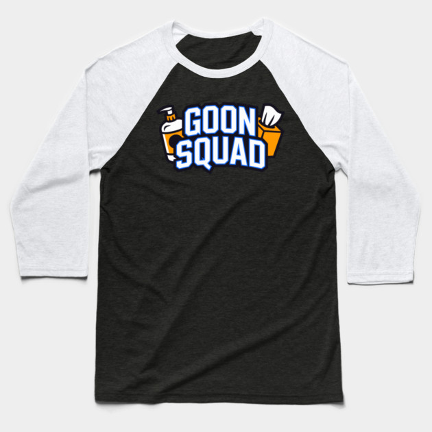 Goon Squad Lotion Tissue Funny Adult Humor Baseball T-Shirt by belownormal