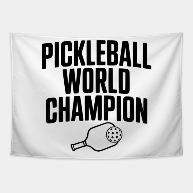 Pickleball World Champion Tapestry by Frank Ring