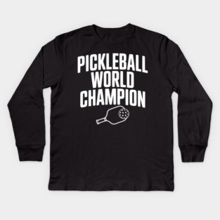 Pickleball World Champion Kids Long Sleeve T-Shirt