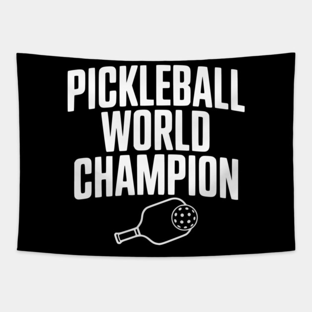 Pickleball World Champion Tapestry by Frank Ring