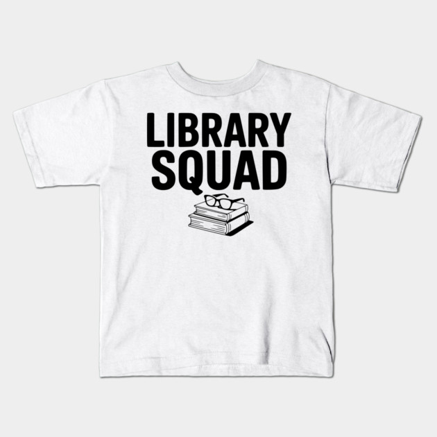 Library Squad Kids T-Shirt by Frank Ring