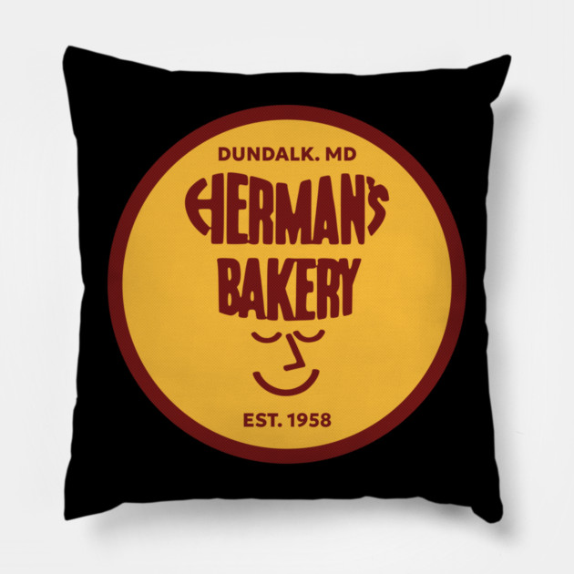 Herman's Bakery Dundalk Maryland Historical Bakery of 100 Years Pillow by Joaddo