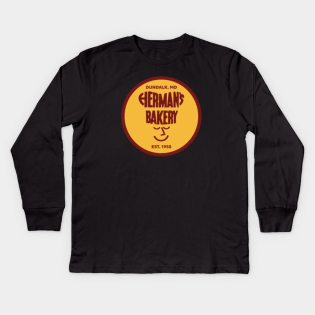 Herman's Bakery Dundalk Maryland Historical Bakery of 100 Years Kids Long Sleeve T-Shirt by Joaddo