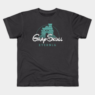 Gray Skull Eternia Kids T-Shirt