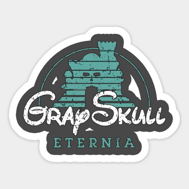 Gray Skull Eternia Magnet by Litehouse Tees