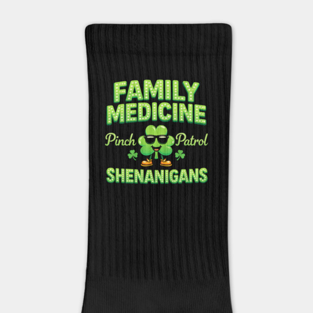 Funny Family Medicine Pinch Patrol Shenanigans Lucky Clover Humor by shirtlux