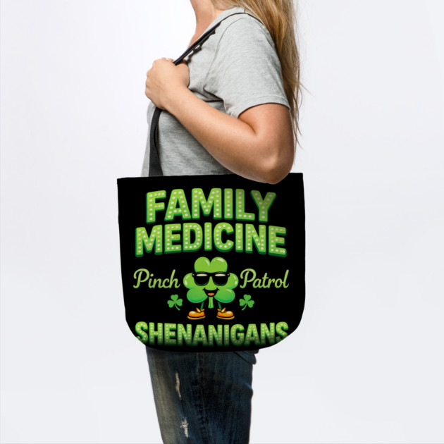 Funny Family Medicine Pinch Patrol Shenanigans Lucky Clover Humor by shirtlux