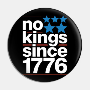 No Kings in America Pin