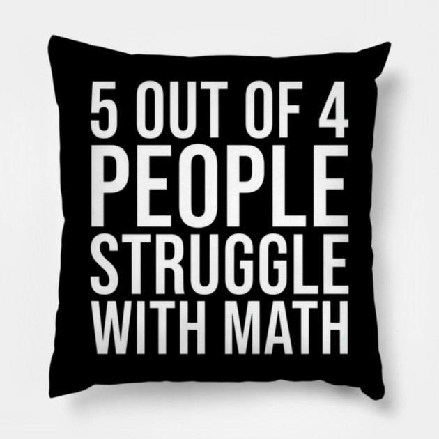 Maths Be Hard Pillow by Litehouse Tees
