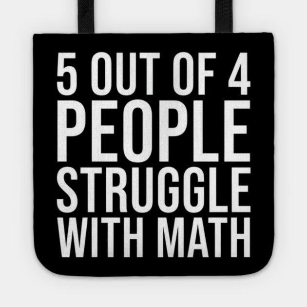 Maths Be Hard Tote by Litehouse Tees