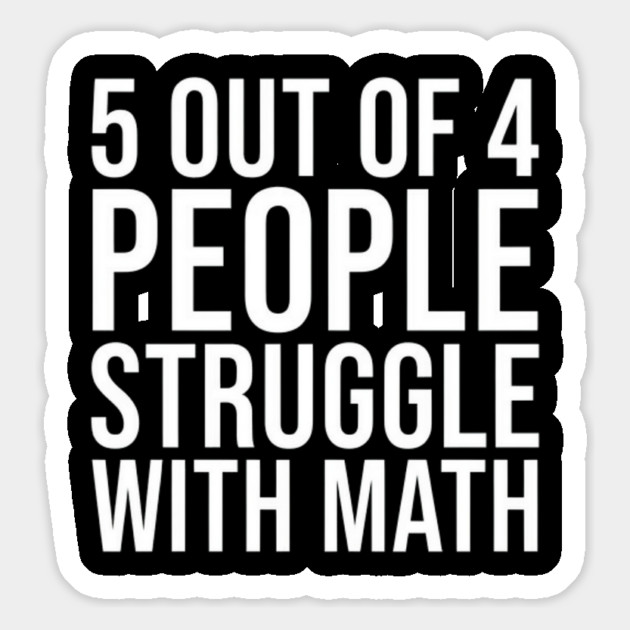 Maths Be Hard Magnet by Litehouse Tees