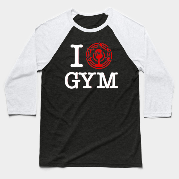 I Heart Gymnastics (Dark) Baseball T-Shirt by GymCastic