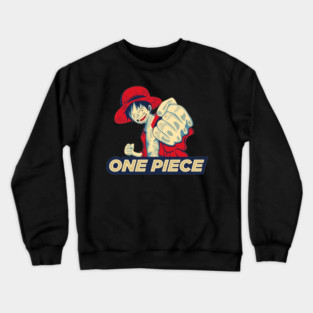 one piece manga,luffy illustration Crewneck Sweatshirt