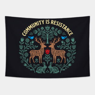 Community Is Resistance Tapestry