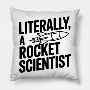 Literally, a Rocket Scientist Pillow