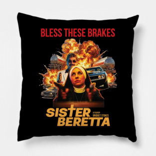 Sister Beretta Grindhouse Poster Pillow