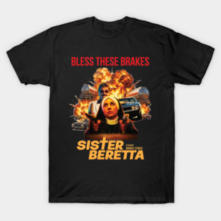 Sister Beretta Grindhouse Poster T-Shirt