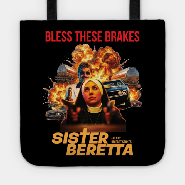 Sister Beretta Grindhouse Poster Tote by Fabricated Crime
