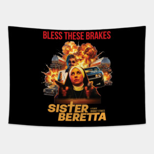 Sister Beretta Grindhouse Poster Tapestry