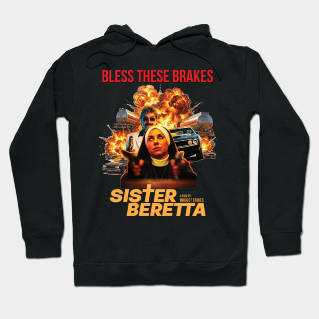 Sister Beretta Grindhouse Poster Hoodie by Fabricated Crime