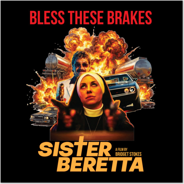 Sister Beretta Grindhouse Poster Wall Art by Fabricated Crime