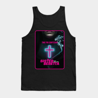 Sister Beretta Neon poster Tank Top