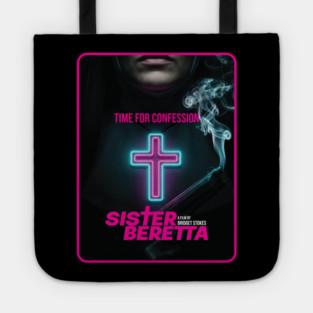 Sister Beretta Neon poster Tote