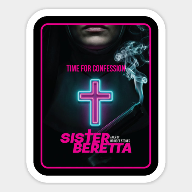 Sister Beretta Neon poster Magnet by Fabricated Crime