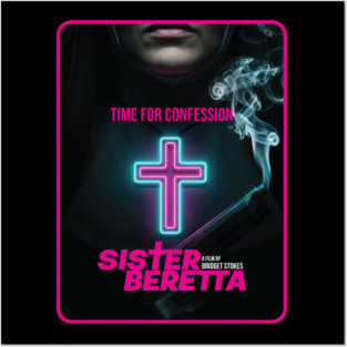 Sister Beretta Neon poster Posters and Art
