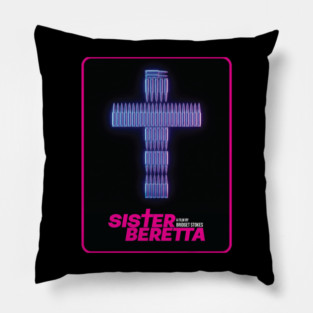 Sister Beretta Bullet Cross Pillow