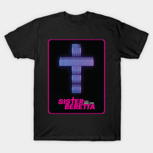 Sister Beretta Bullet Cross T-Shirt