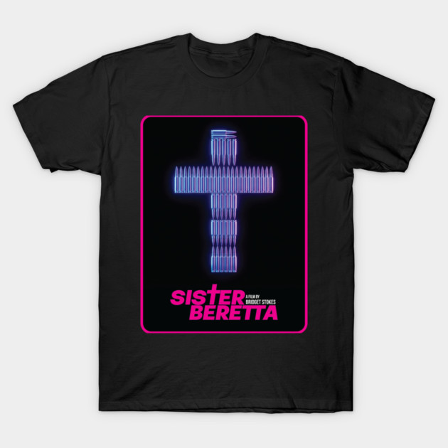 Sister Beretta Bullet Cross T-Shirt by Fabricated Crime