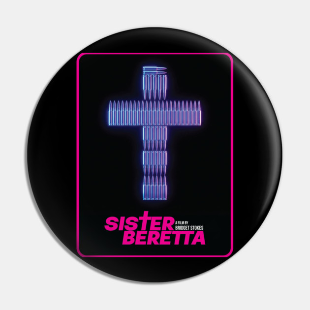Sister Beretta Bullet Cross Pin by Fabricated Crime