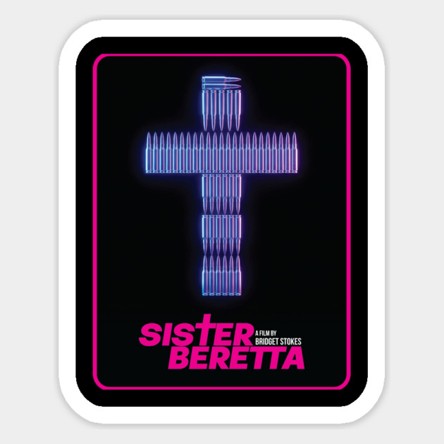 Sister Beretta Bullet Cross Sticker by Fabricated Crime