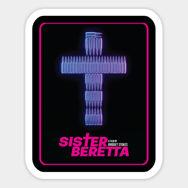 Sister Beretta Bullet Cross Magnet by Fabricated Crime