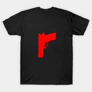 Fabricated Crime Red Gun T-Shirt