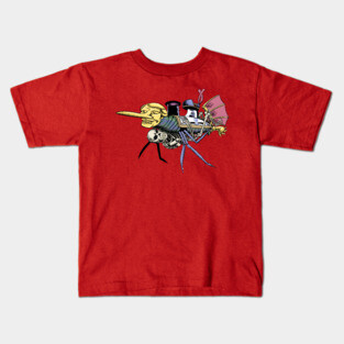 The Golden Warrior in living color Kids T-Shirt