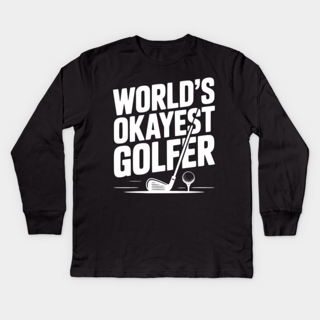 World's Greatest Golfer Kids Long Sleeve T-Shirt by Frank Ring